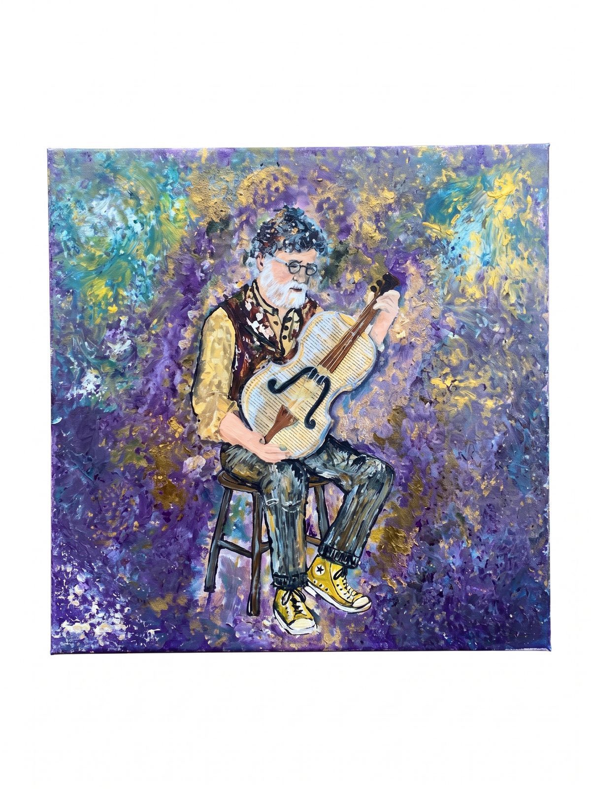 «L'Eco della Melodia», quadro scultoreo in carta piegata a mano di AP Antos